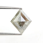 0.90 Ct brown grey green kite cut natural diamond with multi tone color and geometric shape for bold jewelry