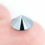 2.43 Ct natural black diamond round cut loose gemstone, deep black faceted diamond for engagement ring making, bold statement stone for custom jewelry, high quality genuine black diamond for luxury ring design