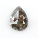 1.02 Ct pear cut brown grey natural diamond with soft tones and elegant sparkle for custom luxury jewelry