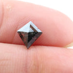 0.38 Ct brown black white kite cut natural diamond with soft tones and delicate sparkle for elegant jewelry