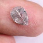 0.64 Ct pear cut light grey diamond – natural loose diamond for a custom rings