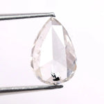 premium 0.91 Ct white Pear cut lab grown diamond loose stone with brilliant curved shine