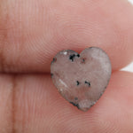 brown color gold heart diamond ring with brilliant sparkle