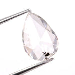premium 0.91 Ct white Pear cut lab grown diamond loose stone with brilliant curved shine