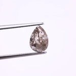0.64 Ct pear cut light grey diamond – natural loose diamond for a custom rings