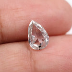 premium 0.91 Ct white Pear cut lab grown diamond loose stone with brilliant curved shine