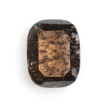 brown color lab grown gold emerald diamond ring design