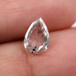 premium 0.91 Ct white Pear cut lab grown diamond loose stone with brilliant curved shine