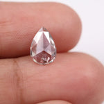 premium 0.91 Ct white Pear cut lab grown diamond loose stone with brilliant curved shine