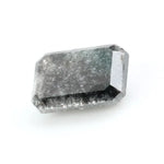 1.23 Ct emerald cut brown black grey natural diamond with sleek shape and subtle sparkle for modern luxury jewelry