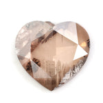 brown color heart bracelet diamond with brilliant sparkle