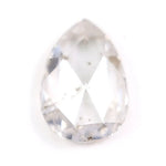 0.89 Ct white Pear lab created diamond with elegant crescent shape and clean facets