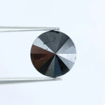 Round cut black diamond loose stone for engagement ring design