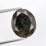 oval cut , grey green natural loose diamond, oval diamond ring settings with side stones bridal jewelry style