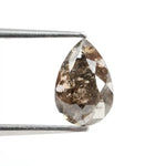 0.88 Ct Pear Cut Brown Natural Diamond Warm Hue Elegant Loose Diamond for Fine Jewelry