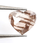 brown color lab grown diamond necklace with sparkle