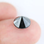 Round cut black diamond loose stone for engagement ring design