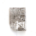 grey color lab grown diamond nose stud with sparkle