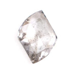 0.87 carat antique cut black and white lab grown diamond loose dual-tone diamond with vintage faceting for custom jewelry.