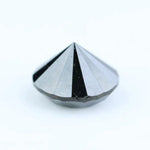 Natural black diamond round cut loose stone for custom jewelry making, elegant authentic black diamond.