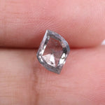 0.87 carat antique cut black and white lab grown diamond loose dual-tone diamond with vintage faceting for custom jewelry.