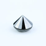 Natural black diamond 2.04 Ct round cut loose diamond for engagement ring and custom jewelry
