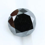 Authentic 1.36 Ct Round Black Diamond Loose Stone for Custom Pendant Jewelry