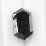 hexagon cut, black grey natural loose diamond, diamond hexagon cut elegant sparkle engagement ring gemstone