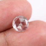1.61 Ct white & Black Round cut lab grown diamond loose stone with premium modern curved brilliance