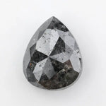 pear cut, black grey natural loose diamond, black diamond chain necklace with bold statement appeal
