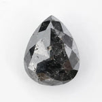 pear cut, black grey natural loose diamond, black diamond chain necklace with bold statement appeal