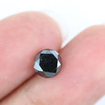 Authentic 1.36 Ct Round Black Diamond Loose Stone for Custom Pendant Jewelry