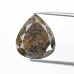 pear cut, green brown natural loose diamond, pear shaped diamond engagement ring green brown elegant bridal ring