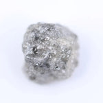 Loose grey diamond gemstone in radiant cut style for wedding ring setting.