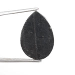 pear cut , grey black natural loose diamond, pear shaped diamond elegant luxury loose gemstone