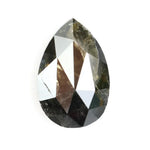 natural pear cut diamond and natural black and brown diamond ring collection