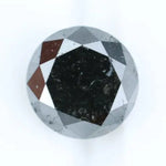 Real 1.07 Ct Black Diamond Round Cut Loose Natural Diamond for Luxury Jewelry and Custom Ring Design