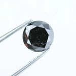 Real 1.07 Ct Black Diamond Round Cut Loose Natural Diamond for Luxury Jewelry and Custom Ring Design