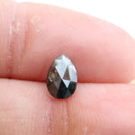 natural pear cut diamond and natural black and brown diamond ring collection