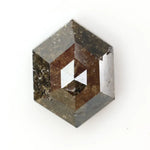 raw natural diamond and natural hexagon cut diamond collection