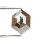 raw natural diamond and natural hexagon cut diamond collection