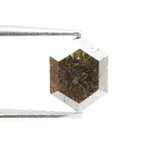 raw natural diamond and natural hexagon cut diamond collection