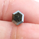 raw natural diamond and natural hexagon cut diamond collection