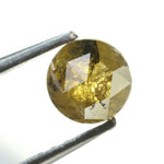 yellow colour round diamond with hidden halo