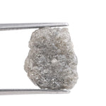 grey color vintage old mine cut rough diamond