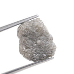 grey color vintage old mine cut rough diamond