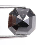 High-quality natural diamond with asscher cut design, displaying brilliance, fire, and natural inclusions. This image helps identify differences between lab grown and natural diamonds