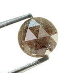 brown colour round diamond 0.53 carat round diamond band ring