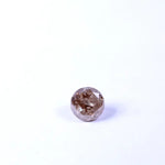 0.79 Ct round brilliant cut brown salt and pepper diamond rustic loose natural stone for unique jewelry
