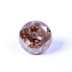 0.79 Ct round brilliant cut brown salt and pepper diamond rustic loose natural stone for unique jewelry
